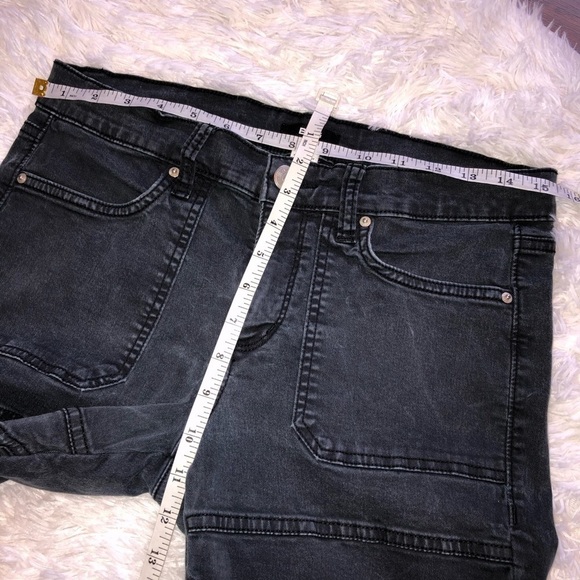 BDG Moto Skinny Ankle Zip Midrise Patch Dark Jeans - Picture 5 of 8